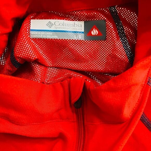 COLUMBIA Mens Orange Half Zip
Performance Omni Heat Midweight
Baselayer Large - Picture 8 of 9